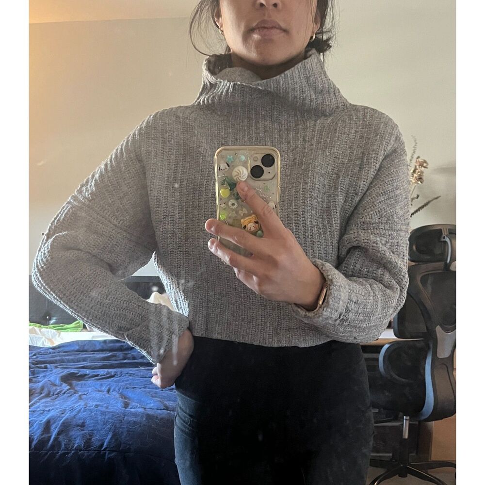 ANTHROPOLOGIE Maeve Wool Blend Cowl Neck Sweater Size XS